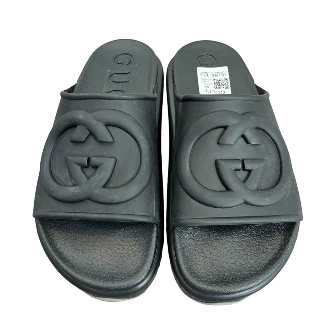 Black Gucci Slides